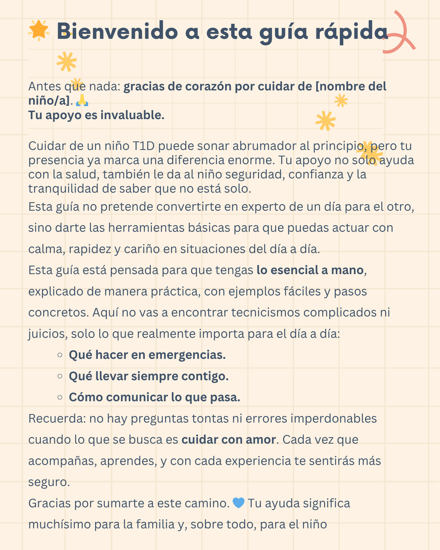 9. DT1: Guia rápida para cuidadores nuevos