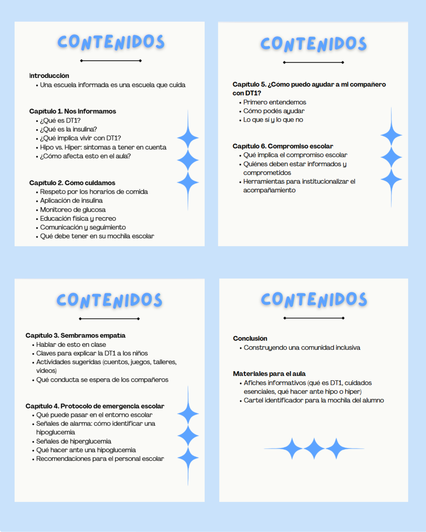 1. DT1 en la Escuela - Kit Educativo para Docentes y Compañeros