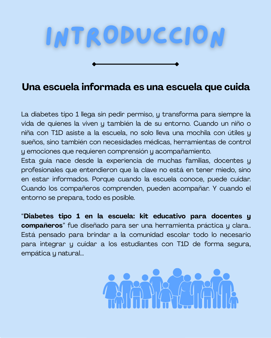 Diabetes Tipo 1 en la Escuela - Kit Educativo para Docentes y Compañeros