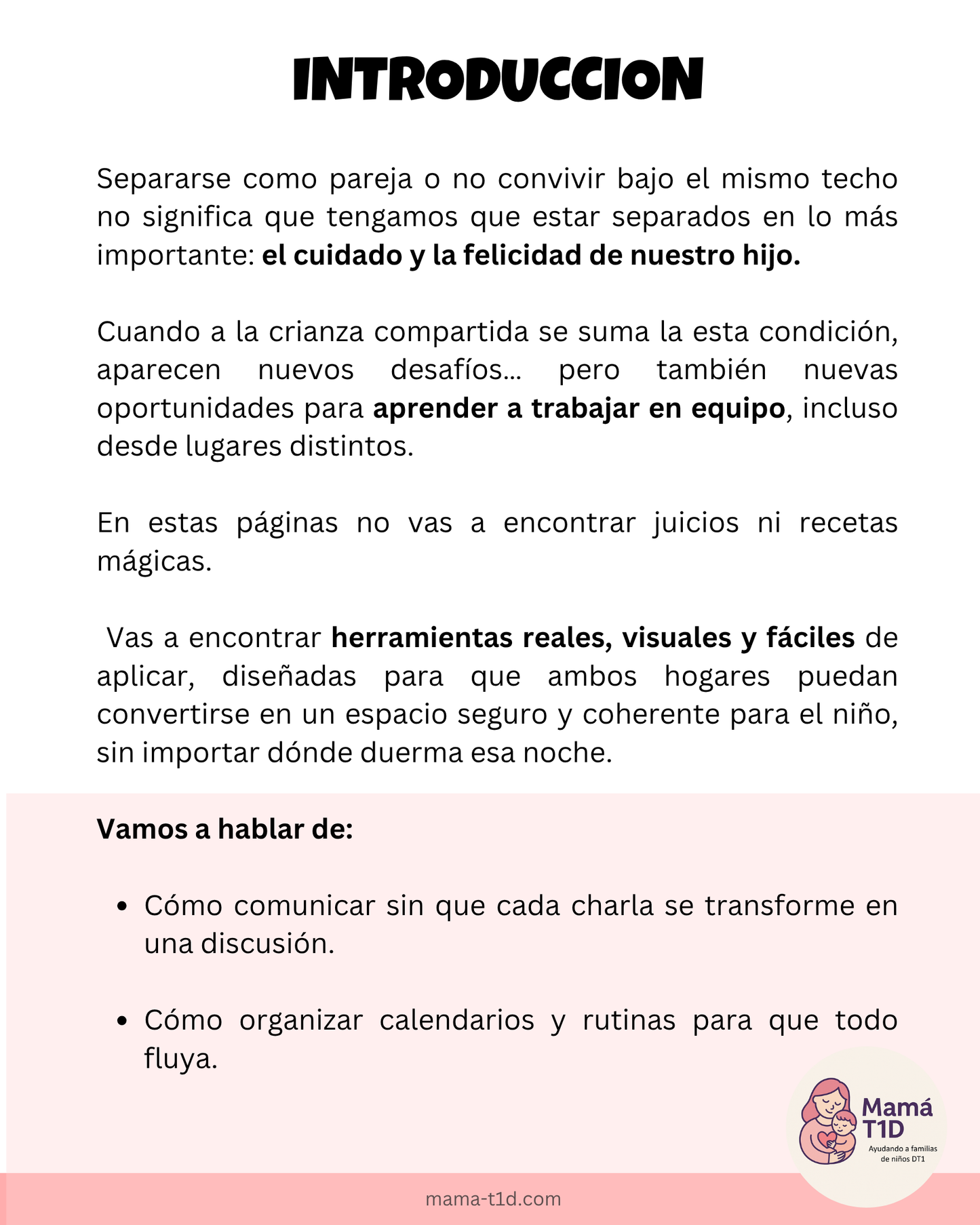 5. Cuidar entre dos hogares: DT1 sin conflicto
